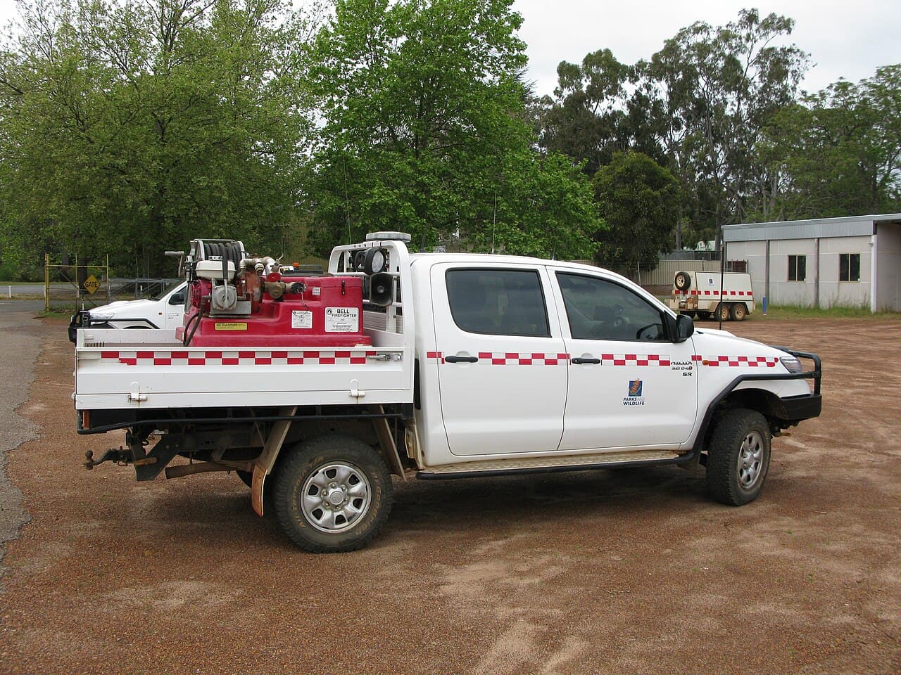Toyota Hilux 4WD on a formed forest track — enough is a skills word, not a trophy