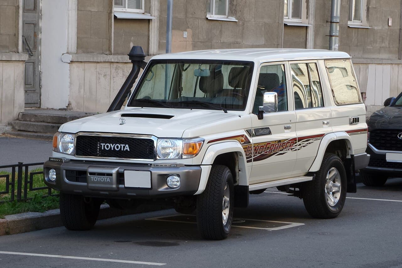 Toyota Land Cruiser 70-series wagon — the 76-class work tourer Australians still take on dirt